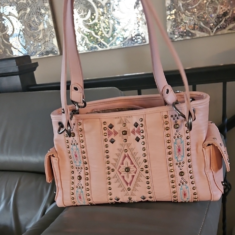 Pink Montana West Shoulder Bag